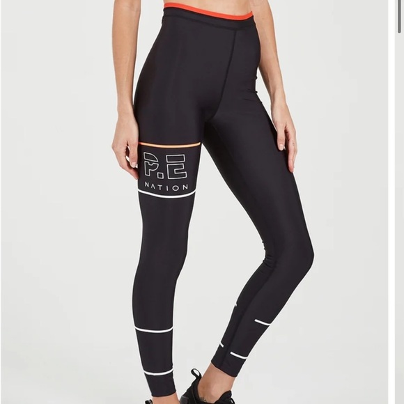 PE Nation The Glory Leggings Medium Workout Running Lifting Gym - Picture 2 of 7